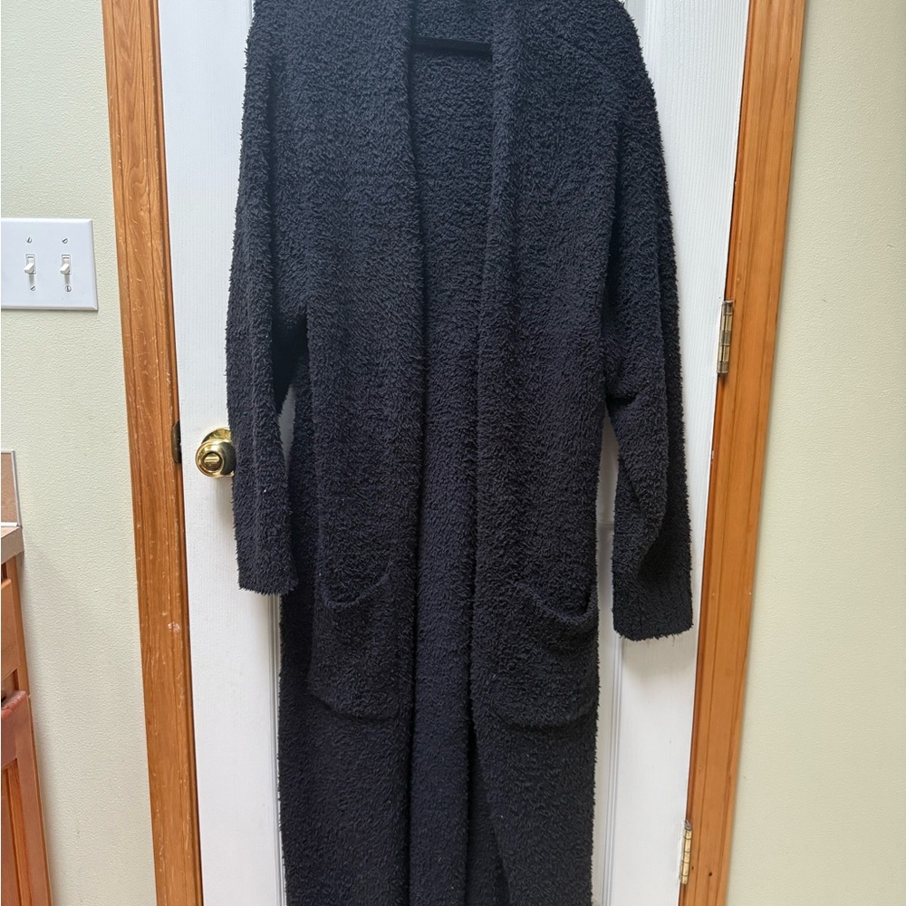 Cozy Black Skims Long Robe